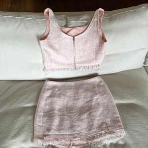 Matching set! Shop these three top and skirt